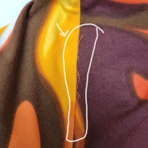 Colorful Long Sleeve Viscose  Tunic Dress  Size XS  Size S - NWOT - Picture 14 of 15